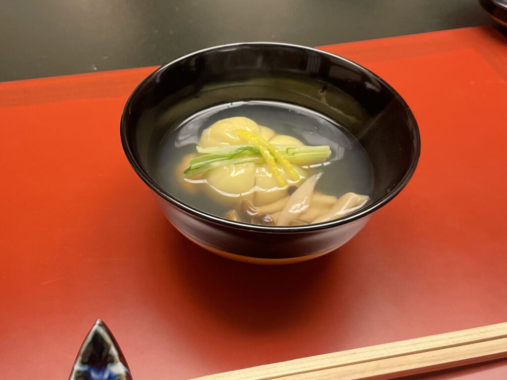 びわ湖花街道の夕食　汁物