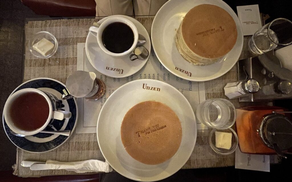 京都 雲仙のパンケーキ