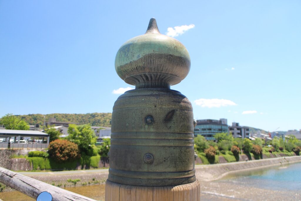 新撰組 刀傷 三条大橋擬宝珠(池田屋事件)