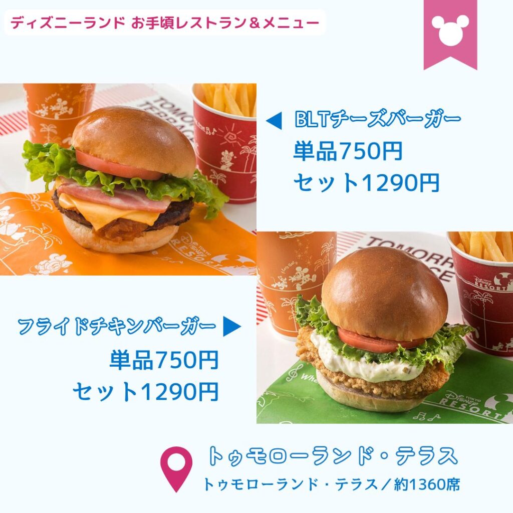 ディズニーランドの安いレストラン　トゥモローランド・テラス