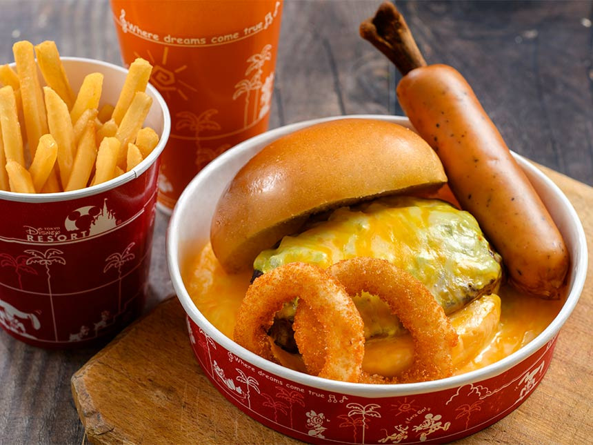 ディズニーシー安いレストラン一覧
ドックサイド・ダイナーの安いメニュー
・チーズバーガーと骨付きソーセージ セット2,020円/単品1,480円