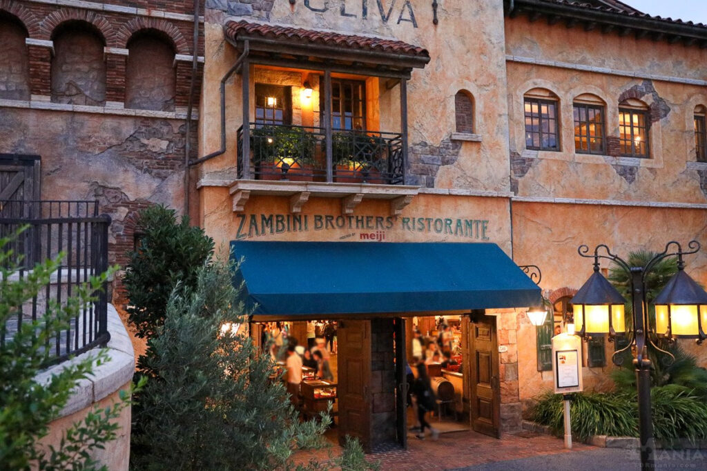 ディズニーシー安いレストラン
ザンビーニ・ブラザーズ・リストランテの外観